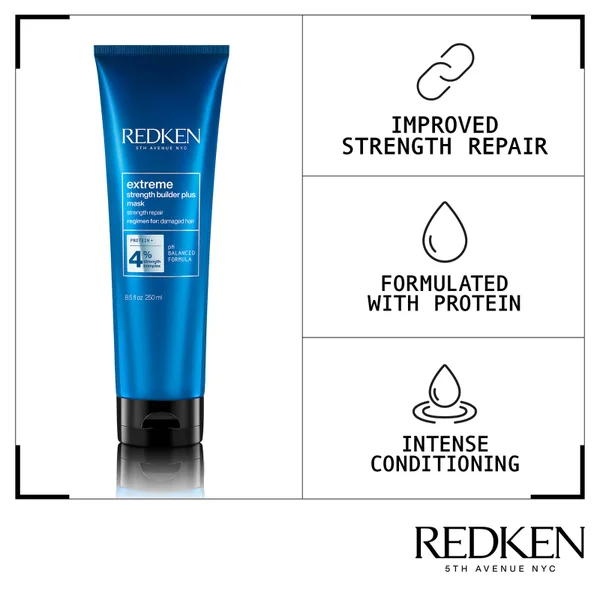 Redken Extreme Mask Strength Builder 250ml 5 Redken Extreme Mask Strength Builder 250ml - Image 3