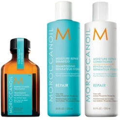 Moroccanoil Moisture Repair Shampoo, Conditioner And Treatment Trio
