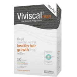 Viviscal Zinc And Flax Seed Hair Supplement Tablets For Men - 180 Tablets (3 Month's Supply)