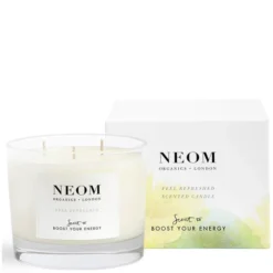 NEOM Feel Refreshed Scented 3 Wick Candle