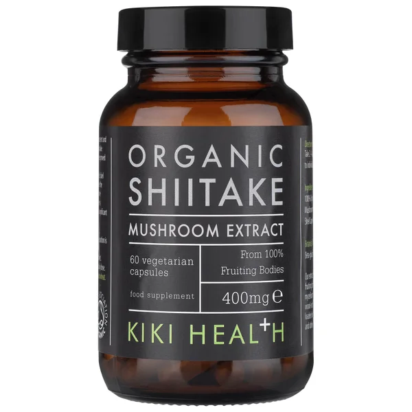 KIKI Health Organic Shiitake Extract Mushroom (60 Vegicaps) 3 KIKI Health Organic Shiitake Extract Mushroom (60 Vegicaps)
