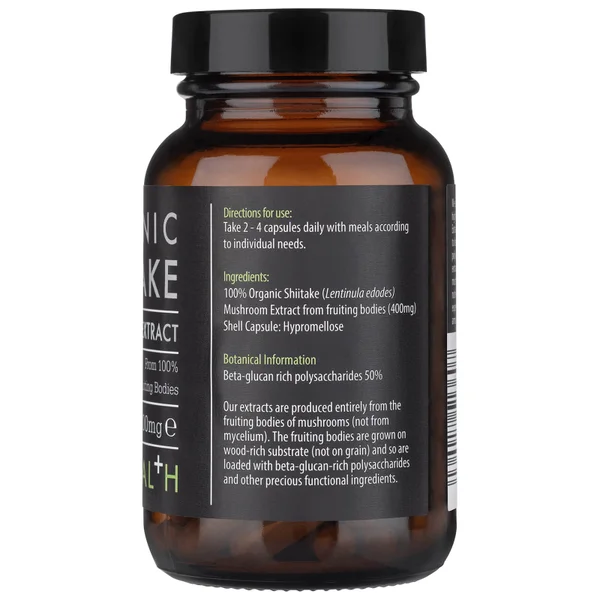 KIKI Health Organic Shiitake Extract Mushroom (60 Vegicaps) 4 KIKI Health Organic Shiitake Extract Mushroom (60 Vegicaps) - Image 2