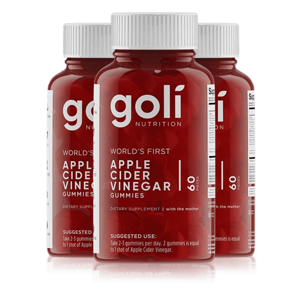 Goli 3 Bottles Of Apple Cider Vinegar Gummy Bundle 3 Goli 3 Bottles Of Apple Cider Vinegar Gummy Bundle