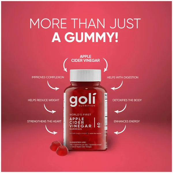 Goli 3 Bottles Of Apple Cider Vinegar Gummy Bundle 5 Goli 3 Bottles Of Apple Cider Vinegar Gummy Bundle - Image 3