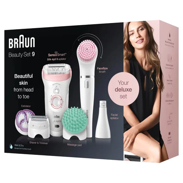 Braun Silk-épil 9 9-985 Beauty Set, White/Rose Gold 8 Braun Silk-épil 9 9-985 Beauty Set, White/Rose Gold - Image 6