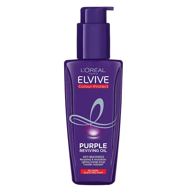 L'Oréal Paris Elvive Colour Protect Purple Anti-Brassiness Hair Oil 100ml 3 L'Oréal Paris Elvive Colour Protect Purple Anti-Brassiness Hair Oil 100ml