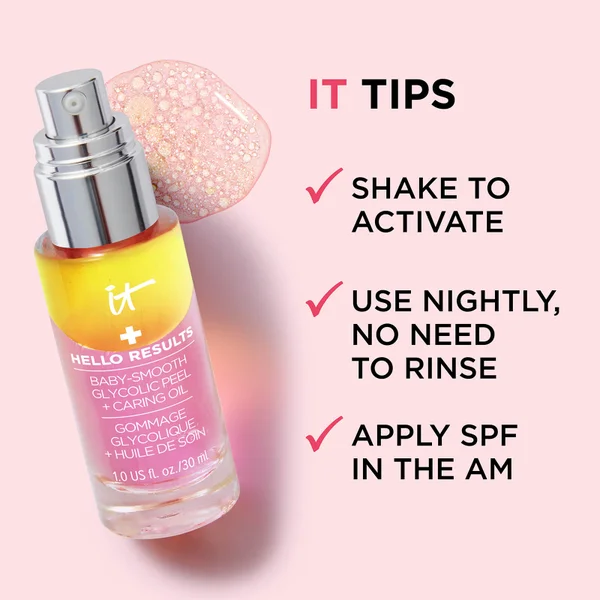 IT Cosmetics Hello Results Peel Baby-Smooth Glycolic And Oil Facial 30ml 6 IT Cosmetics Hello Results Peel Baby-Smooth Glycolic And Oil Facial 30ml - Image 4