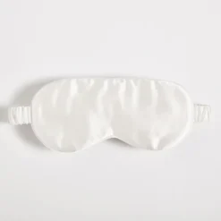 ïn Home 100% Silk Eye Mask - White
