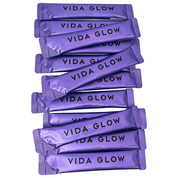 Vida Glow Natural Marine Collagen Sachets - Blueberry 5 Vida Glow Natural Marine Collagen Sachets - Blueberry - Image 3