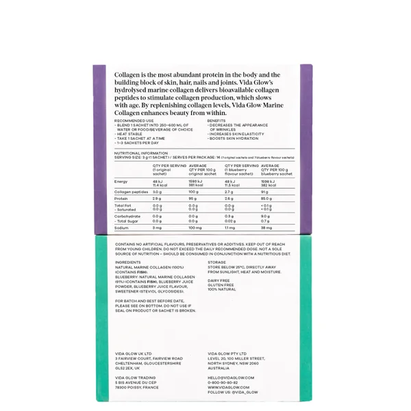 Vida Glow Mixed Natural Marine Collagen - 14 Servings 5 Vida Glow Mixed Natural Marine Collagen - 14 Servings - Image 3