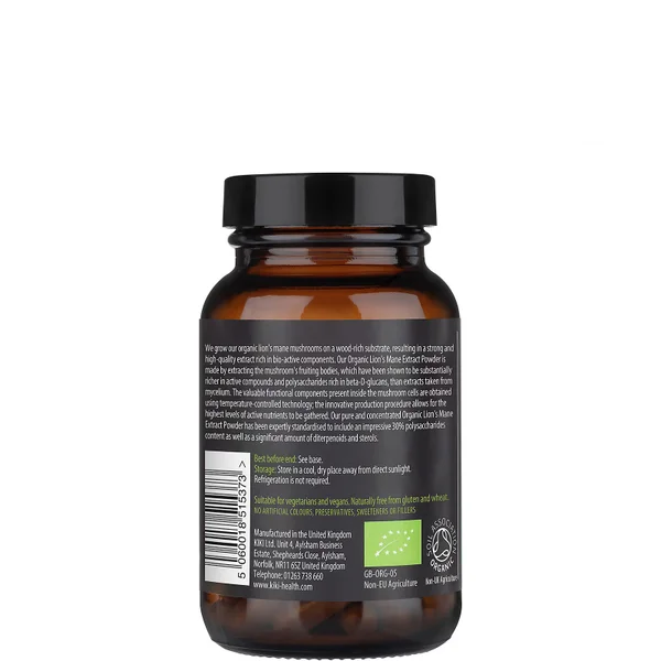 KIKI Health Organic Mushroom Extract Lion's Mane Powder 50g 5 KIKI Health Organic Mushroom Extract Lion's Mane Powder 50g - Image 3